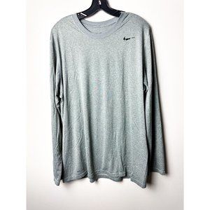 Nike Dri Fit Long Sleeve Performance Shirt Mens Crewneck Athletic Performance XL